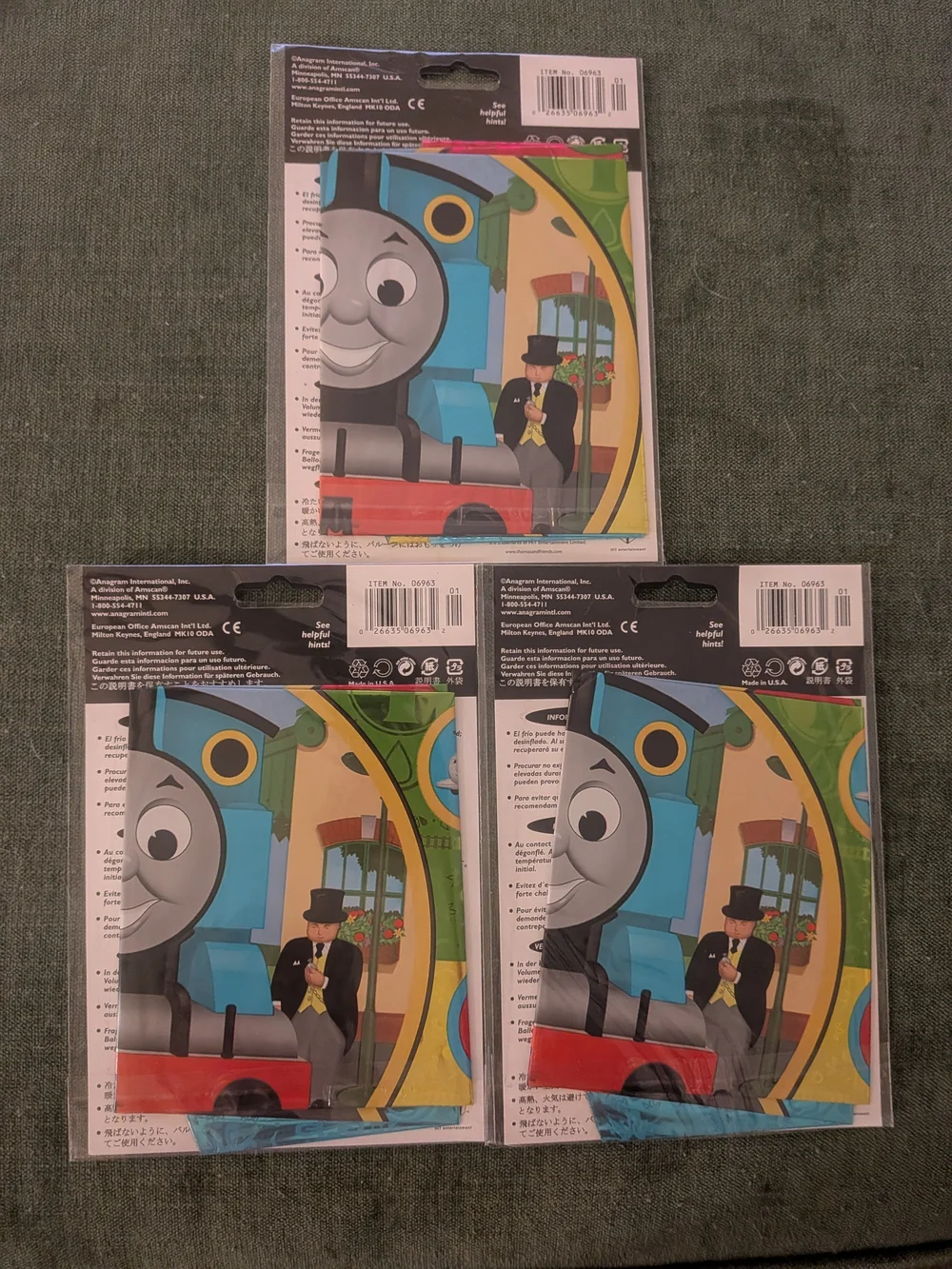 Thomas Train & Friends Anagram XtraLife Foil Mylar Balloon Birthday 18